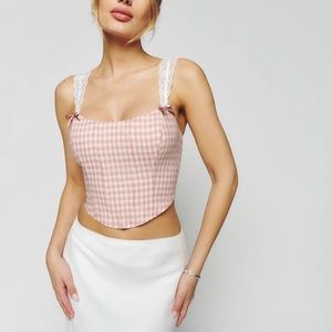 Reformation Brigitta Linen Top